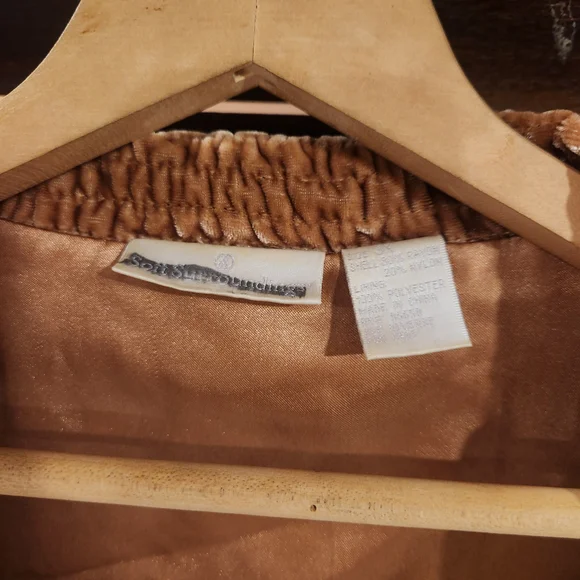 Soft Surroundings Black and Tan Blazer - Picture 2 of 5